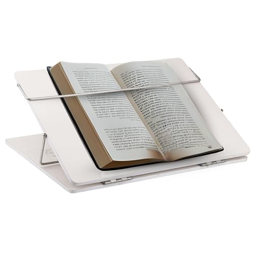 Image of GoodWill Tech Wooden Tabletop Elevator for Writing, Sketching, Drawing - Adjustable Height, Laptop Stand for Offices, Schools, and Study Rooms (White Pine, 12 x 16 inches)