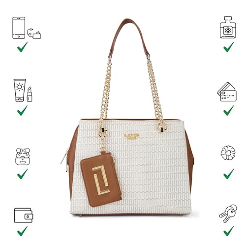 Image of Lavie Luxe Women's Monogram Ashley Satchel Bag | Satchel Handbag For Work | Ladies Purse | Stylish Shoulder Bag | Gift For Women