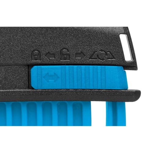 MARTOR Sicherheitsmesser SECUNORM MIZAR, mit Trapezklinge, Schnitttiefe 15 mm, Klingeneinzug, Profi Cuttermesser mit Trapezklinge, Aluminium, Rechts- & Linkshänder, Logistik, GS Geprüft