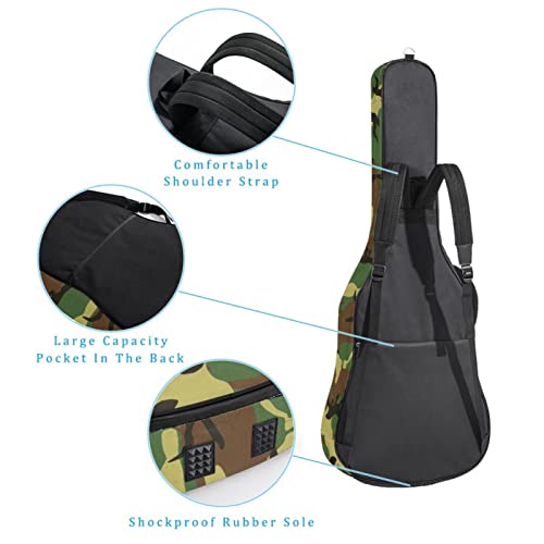 Étui de protection rembourré pour guitare acoustique classique Motif renards Noir/blanc, Multicolore 04, 42.9×16.9×4.7… - Les Beatles, Paul McCartney, John Lennon, RIngo Starr, George Harrison Étui de protection rembourré pour guitare acoustique classique Motif renards Noir/blanc, Multicolore 04, 42.9x16.9x4.7… – Image 4