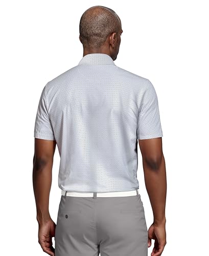 PGA Tour Men's Short Sleeve Golf Polo with Geo Print and Moisture Wicking Fabric2
