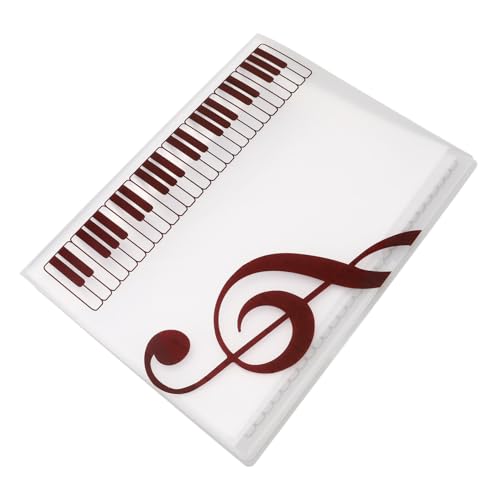 ERINGOGO Organize Your Files A4 Music Score Binder 40 Pages Pp Material for Home Office School and Travel