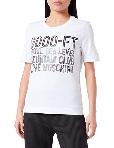 T-Shirt Love Moschino blanc en taille 44 résolvant vos pannes de look