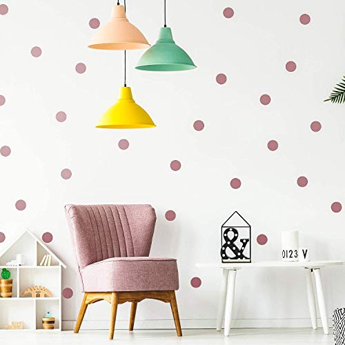Vinilo Decorativo Puntos Oro Rosa 2" 200 Piezas miniatura 3