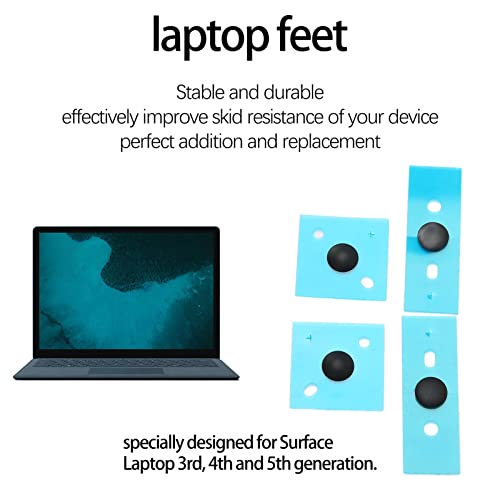 GOWENIC Laptop Foot Pads for Microsoft Surface Laptop 3 4 5, Laptop Bottom Case Feet Replacement Kit Anti Slip Foot Pads - Image 3