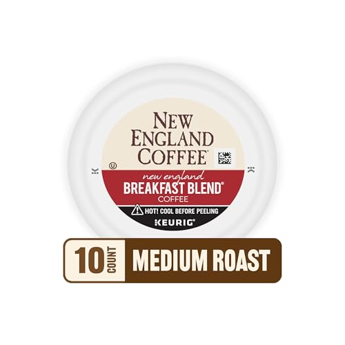 Image of New England Coffee Single Serve Pods, Breakfast Blend Medium Roast 10 Count (Pack of 6)