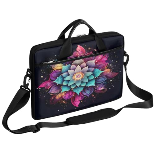 Maletín para portátil con diseño Mandala 15 pulgadas miniatura 1