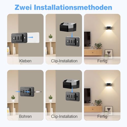 Lámpara de pared interior con sensor para iluminar pasillos y escaleras de noche sin obras 7