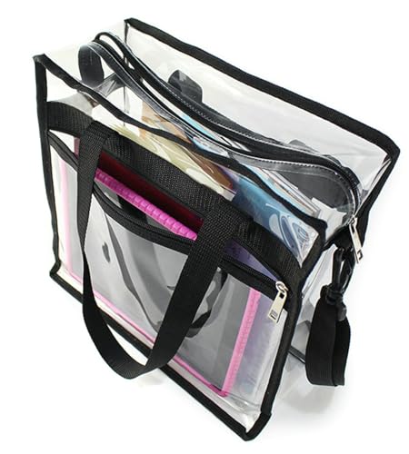 Clear Tote Bag for Stadium Events Stylish Transparent PVC Tote Bag Versatile Women Shoulder Crossbody Purse Concert3