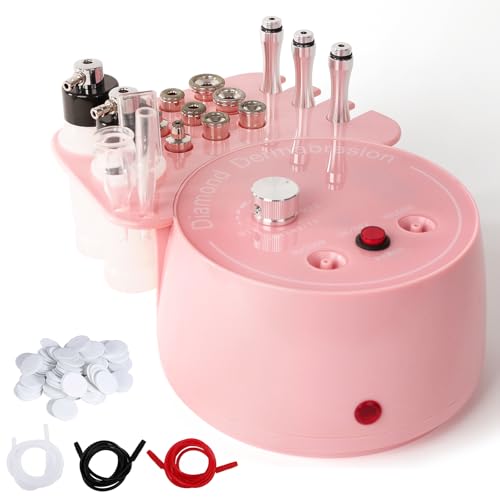 GHWMYD 3 en 1 Dispositivo Profesional de Dermoabrasión, barra mágica especial para salones de belleza personales, botellas de spray, tubos de vidrio al vacío y otros equipos profesionales para (Rosa) GHWMYD 3 en 1 Dispositivo Profesional de Dermoabrasión, barra mágica especial para salones de belleza personales, botellas de spray, tubos de vidrio al vacío y otros equipos profesionales para (Rosa)