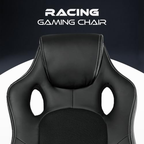 Panorama24 Gamer Stuhl Gaming Schreibtischstuhl Chefsessel Bürostuhl Ergonomisch, Schwarz...