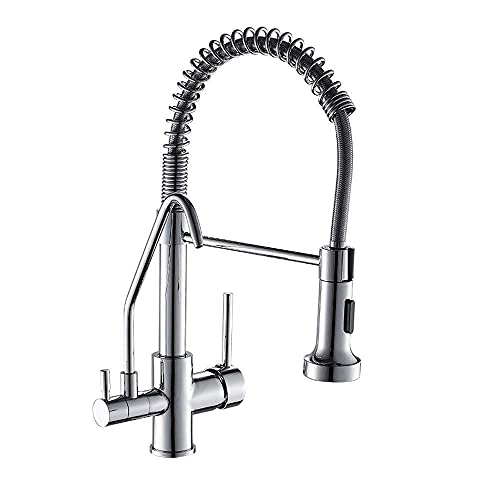 Mitigeur robinet bec coulissant double levier cascade pour robinets de bassin filtre