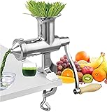Moongiantgo Manual Wheatgrass Juicer Extractor Stainless Steel Manual Juicer for Juicing Wheat Grass...