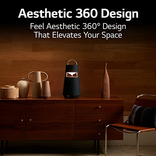 LG XBOOM 360 RP4 Omnidirectional 360˚Sound Portable Wireless Bluetooth Speaker with Mood Lighting, Up to 10 Hours Battery, Indoor/Outdoor - Burgundy - Image 7