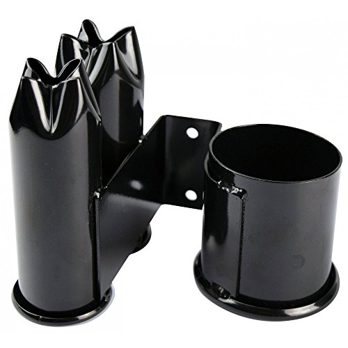 Icarus "Manchester" Black Wall Mount Appliance Holder with Tapered Bottom