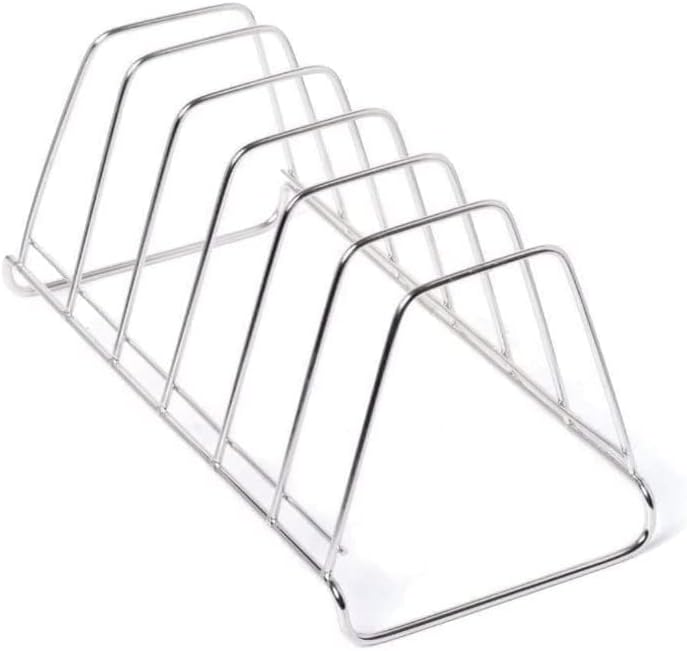 D.k 11® Plate (Lid) Stand Made Of Stainless Steel Racks. Dish Rack Lid Holder Organizer Thali Rack For Kitchen Shelves (Plate Stand)