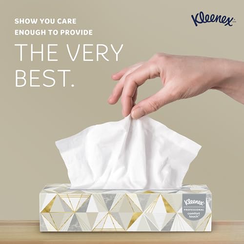 Image of Kleenex Professional Facial Tissue, Bulk (03076), 2-Ply, White, Flat Facial Tissue Boxes for Business, Convenience Case (125 Tissues /Box, 12 Boxes /Case, 1,500 Tissues /Case)