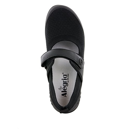 Traq By Alegria Qutie Womens Smart Walking Shoe All Black 9 M Us #TOP3