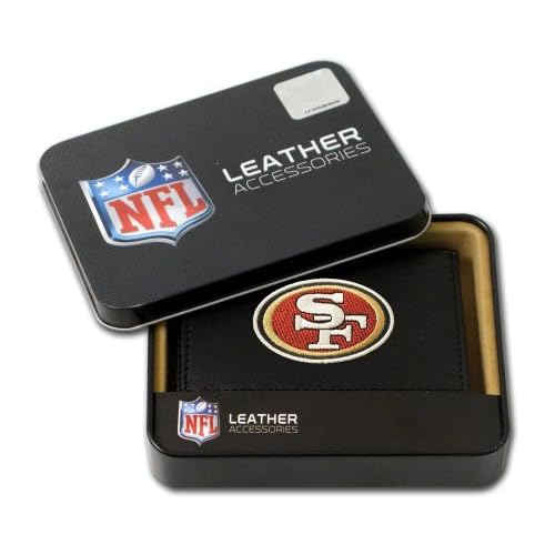 Rico Industries NFL Football Embroidered Tri-fold Wallet