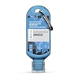 Palm Safe Angelic 60ml Anti Bacterial Premium Hand Sanitiser Travel Size Refillable Clip Bottle Quick Drying Non Sticky Extra Moisturising Kills 99.9% of Viruses and Bacteria