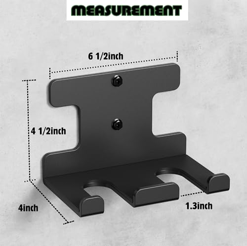 Vertical Barbell Rack Barbell Holder Wall Mount Barbell Storage Holder Olympic Bar Hanger for Home, Commercial, Garage Gym (Double Bar Holder) - Thumbnail 5