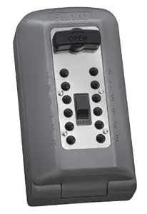 AccessPoint 002048 KeySafe Professional Security Key Box, with Alarm Sensor, Gray