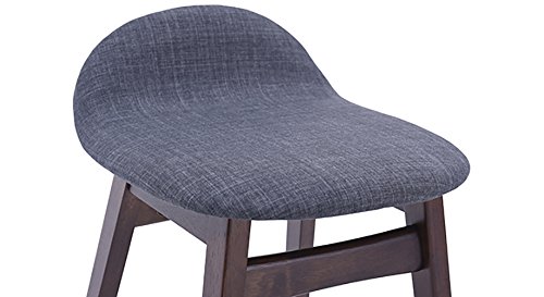 Image of Urban Ladder Beke Bar Stools - Set of 2 (Finish : Dark Walnut)