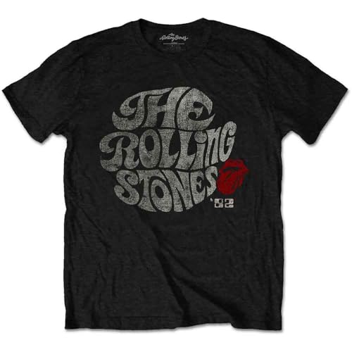 T-shirt The Rolling Stones Swirl Band Logo imprimé vintage résistant style vintage