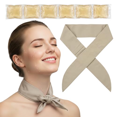 Cooling Neck Wrap with Reusable Gel Ice Pack