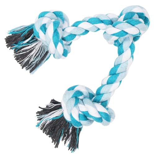 Vivifying Dog Rope Toy, Tough Rope Toy for Dog Cat Puppy Teeth Cleaning (Blue)