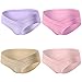 PIDAY Women's Under The Bump Cotton Maternity Hipsters Panties Multi Pack