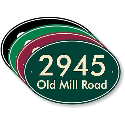 SmartSign Custom Address Plaque Cover