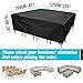 Velway Patio Furniture Cover Outdoor Waterproof Rectangular Patio Table Chair Sofa Set Cover, 128