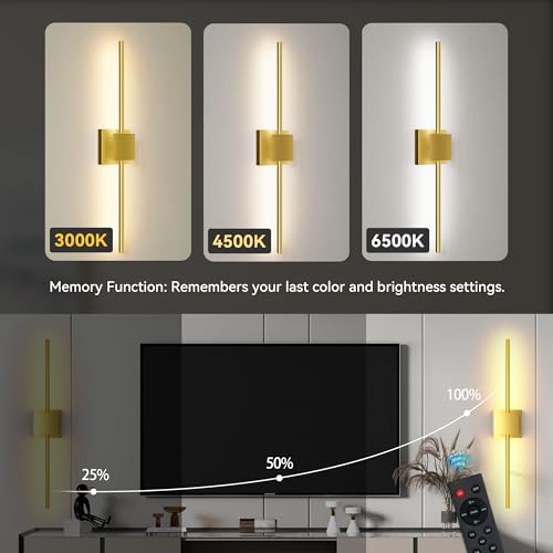 Image of Torchlet Battery Operated Wall Sconces Set of 2, Rechargeable Wall Lights