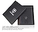 TRAVANDO Money Clip Wallet RIO - Mens Wallets slim Front Pocket RFID Blocking Card Holder Minimalist Mini Bifold Gift Box (Smooth Leather, Black & Orange)