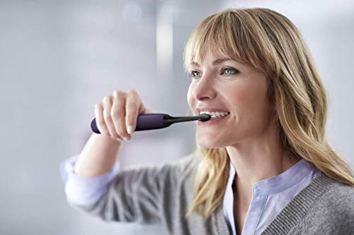 Image of Philips Sonicare ProtectiveClean 6100 Rechargeable Electric Toothbrush, with Pressure Sensor, 3 Cleaning Modes, SmarTimer and QuadPacer, 14-Day Battery Life, Travel Case, Deep Purple, Model HX6471 /03