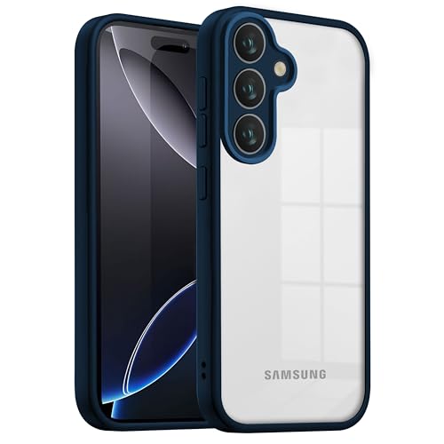 Image of V-TAN Back Cover for Samsung S24 Compatible Case, Transparent Clear, TPU, Camera Protective Shockproof Cover (Blue)