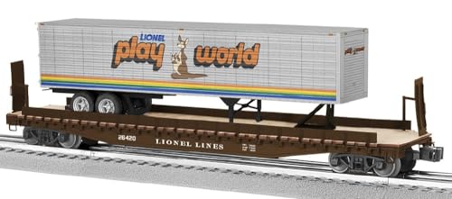 Lionel Play World 50' FLATCAR W/Trailer #26420 O Gauge 2326420