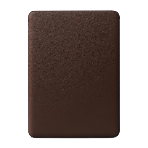 Image of Comfyable Laptop Sleeve 15 Inch Precisely Compatible with MacBook Air 15-inch M4 2025 A3241 M3 2024 A3114 & M2 2023 A2941, Faux Leather Cover Case, Coffee