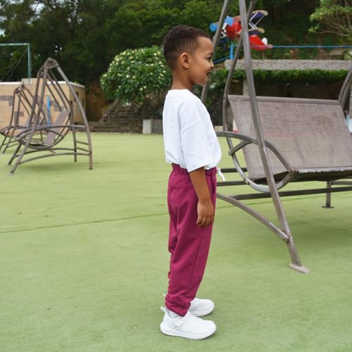Bumeex 3 Pack Toddler and Boy Sweatpant Joggers Pants Fashion Cinched Hem Athletic Jogging Sweat Pant 100% Cotton 2-14 Yars4