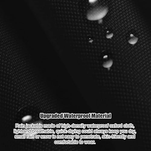 YEDECOR Poncho de chuva adulto com capuz, capa de chuva leve reutilizável para homens, mulheres, aca