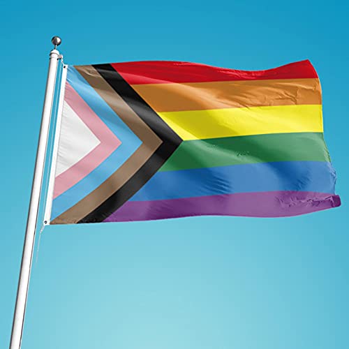 ecoticfate Bandeira do arco-íris, bandeira gay, bandeira do arco-íris, durável, resistente a UV, org