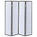 4-Panel Folding Screen Black and White 4624