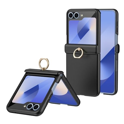 Coque Galaxy Z Flip 5 avec protection charnière et verre trempé, étui rigide ultra-résistant