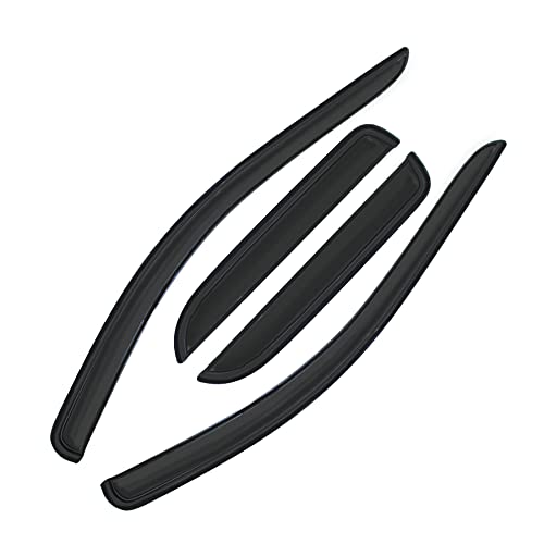 Outside Mount Vent Window Deflectors Visors Sun Rain Guards Compatible with 2002-2008 Ram 1500 2003-2009 2500/3500 Quad Cab | 94623