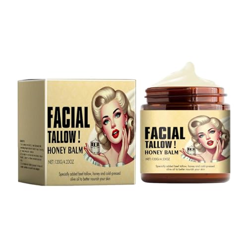 Cuidado De La Piel Con Sebo De Res, Crema De Sebo Profundamente Hidratante, Crema Hidratante De Bálsamo De Sebo Natural, Crema De Sebo De Res Adecuada Para Hidratar Y Reparar La Piel Sensible, 140 G