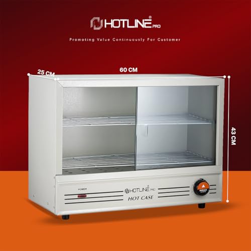 HOTLINE PRO Electric Hot Case Sliding Door/Patties Warmer/Food Warmer Oven Outer Door Glass (White)- 1 Year Warranty - Image 3