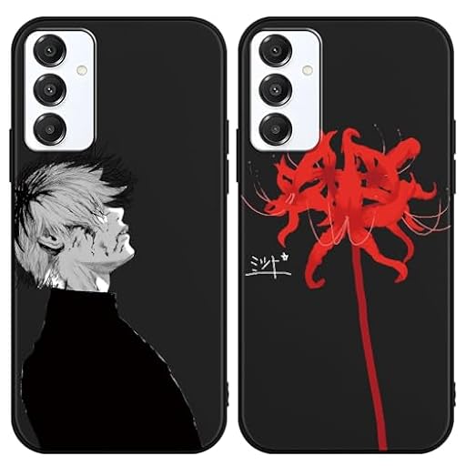 TBNMBGY [2 Piezas] Funda para Samsung Galaxy A16 5G 6.7", Anime Tokyo Ghoul Patrón Manga Carcasa de Parachoques Prueba Golpes Suave Silicona TPU Protectora Case para Samsung Galaxy A16 5G | Ya disponible en tu tienda friki favorita! En mundofriki.es!