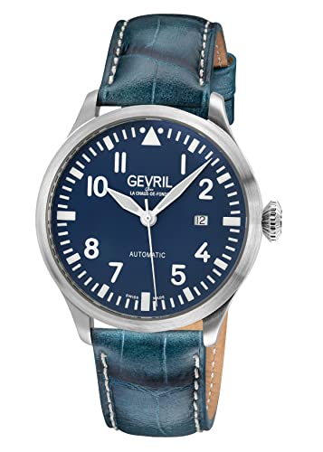 Gevril 43503-02 Men's Vaughan Swiss Automatic Watch, Genuine