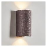 CukYi Wabi-sabi Wall Lamp Led Up Down Japanese Retro Foyer Bedroom Home Decor Light - Bedside Stair Aisle Homestay Sconce Cement,LED Wall Lighting